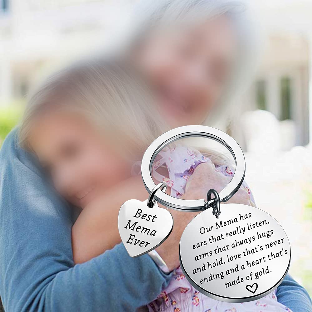 FOTAP Best Grandma Ever Keychain - Funny & Heartwarming Jewelry Gift for Grandmother - Perfect for Mother's Day, Birthday & Family Appreciation - Show Your Love with This Unique Grandma Gift
