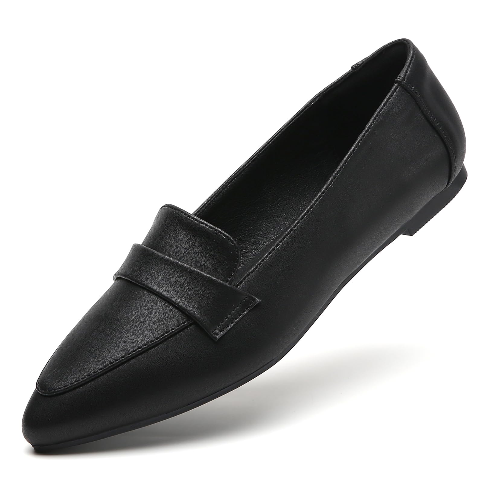 Tilocow Women's Slip-On Loafers - Pointed Toe Flats for Work & Business Casual | Comfortable & Stylish Shoes for Office, Travel & Everyday Wear