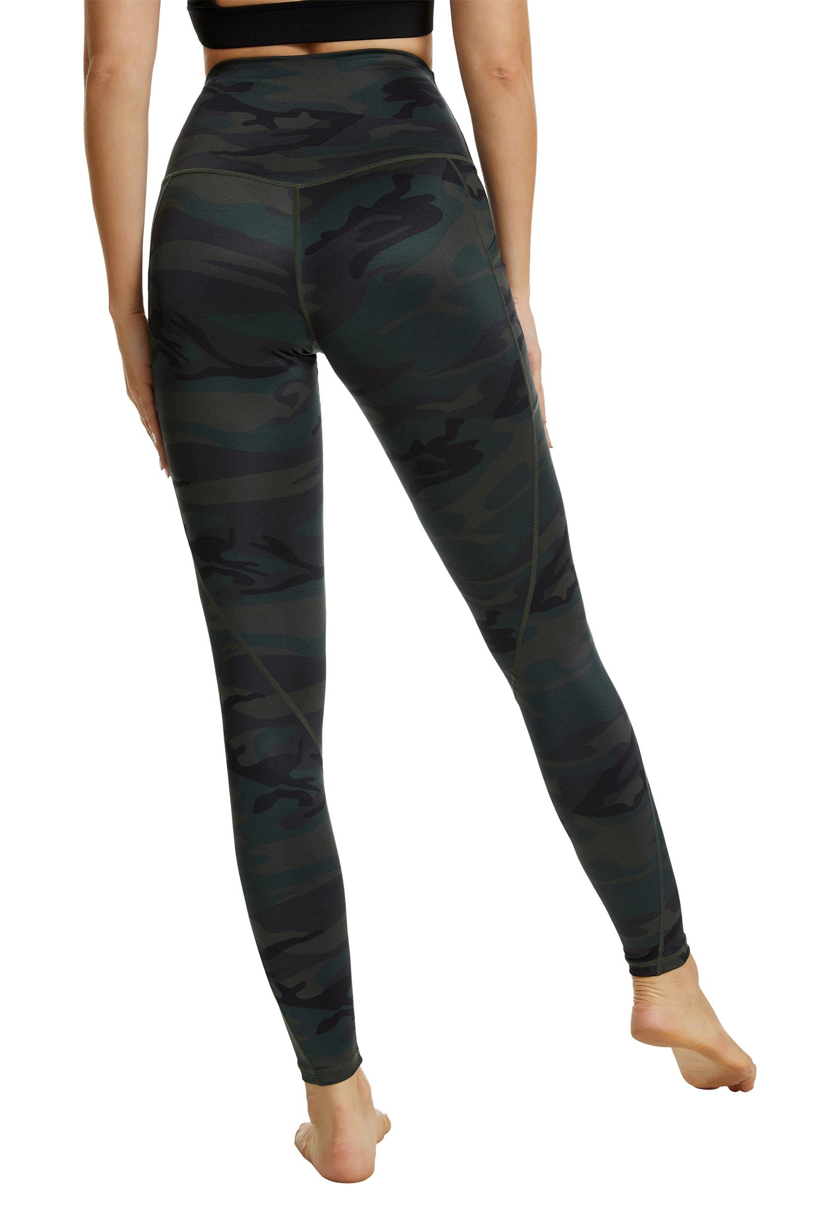 Sugar Pocket Women's Yoga Leggings - High Waisted Workout Pants for Running, Gym & Fitness - Breathable Stretchy Activewear for Yoga, Pilates & Lounge Wear
