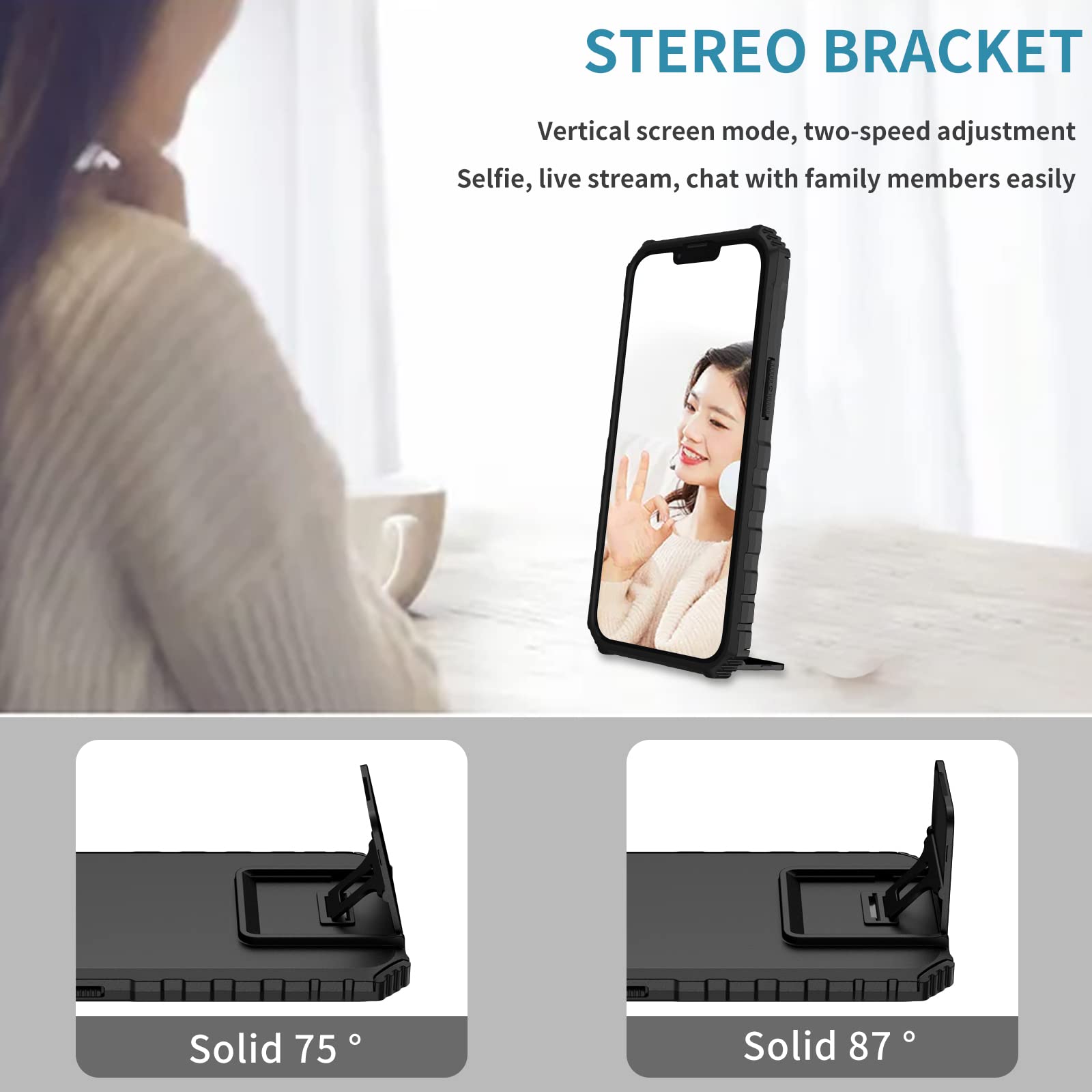 Joie & Joho Slide Lens Camera Cover Case for iPhone 13 Pro Max 6.7