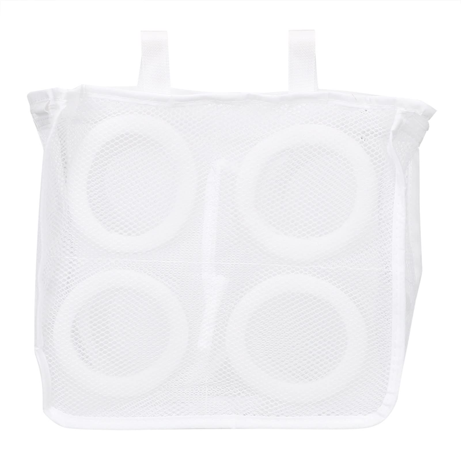 CNSMCWG Mesh Laundry Bags for Shoes, Underwear & Bras - Breathable Washing Bags for Gentle Cleaning & Drying (White) - Perfect for Travel, Gym & Laundry Organization