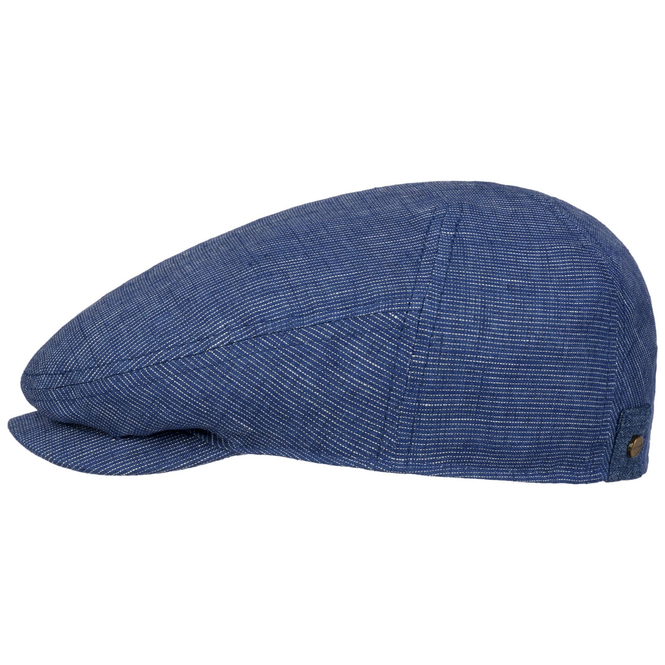 Stetson Pandico Driver Linen Flat Cap for Men - Classic Summer Hat for Golf, Driving, Outdoor Activities