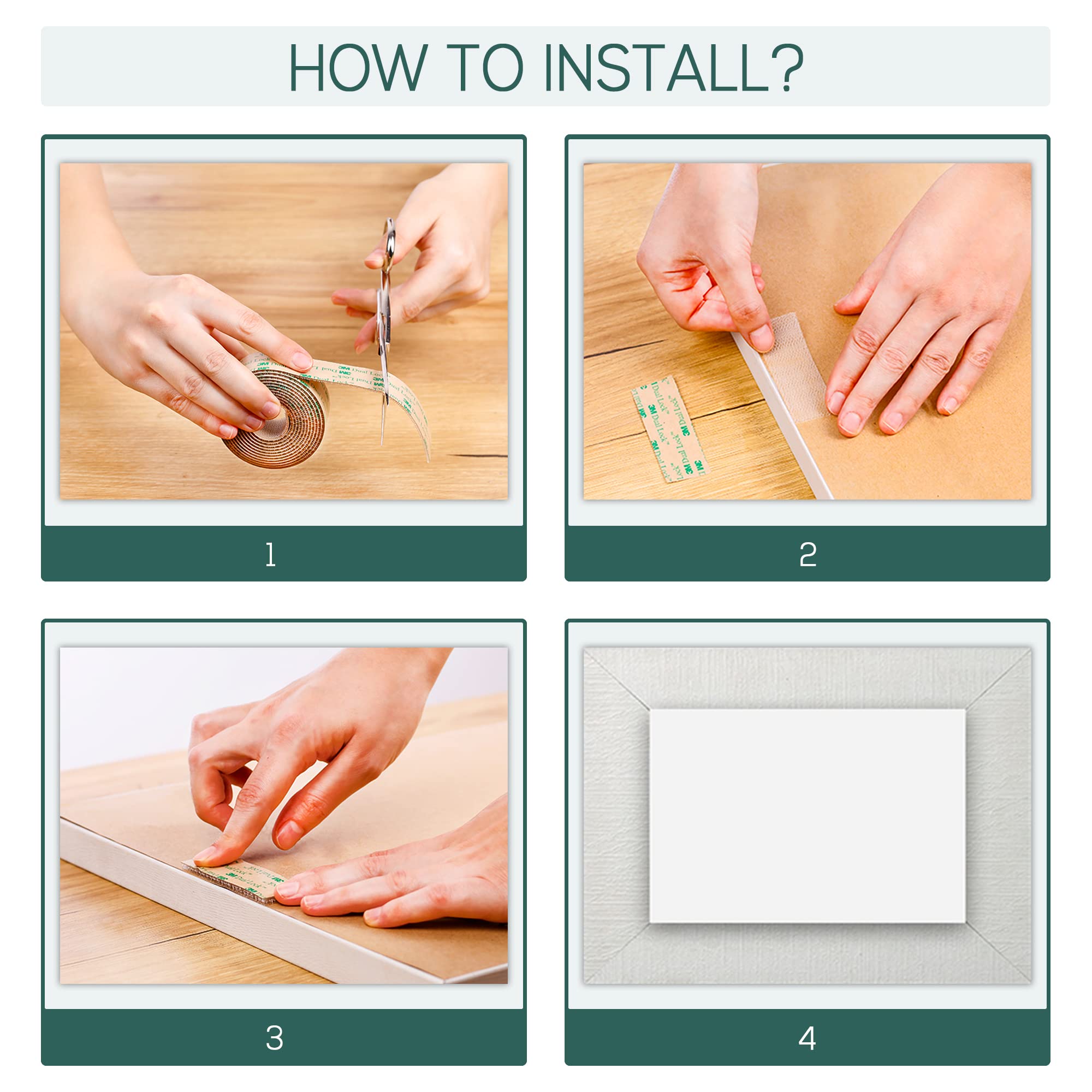 Picture Hanging Strips - No Nails Wall Hangers, 1