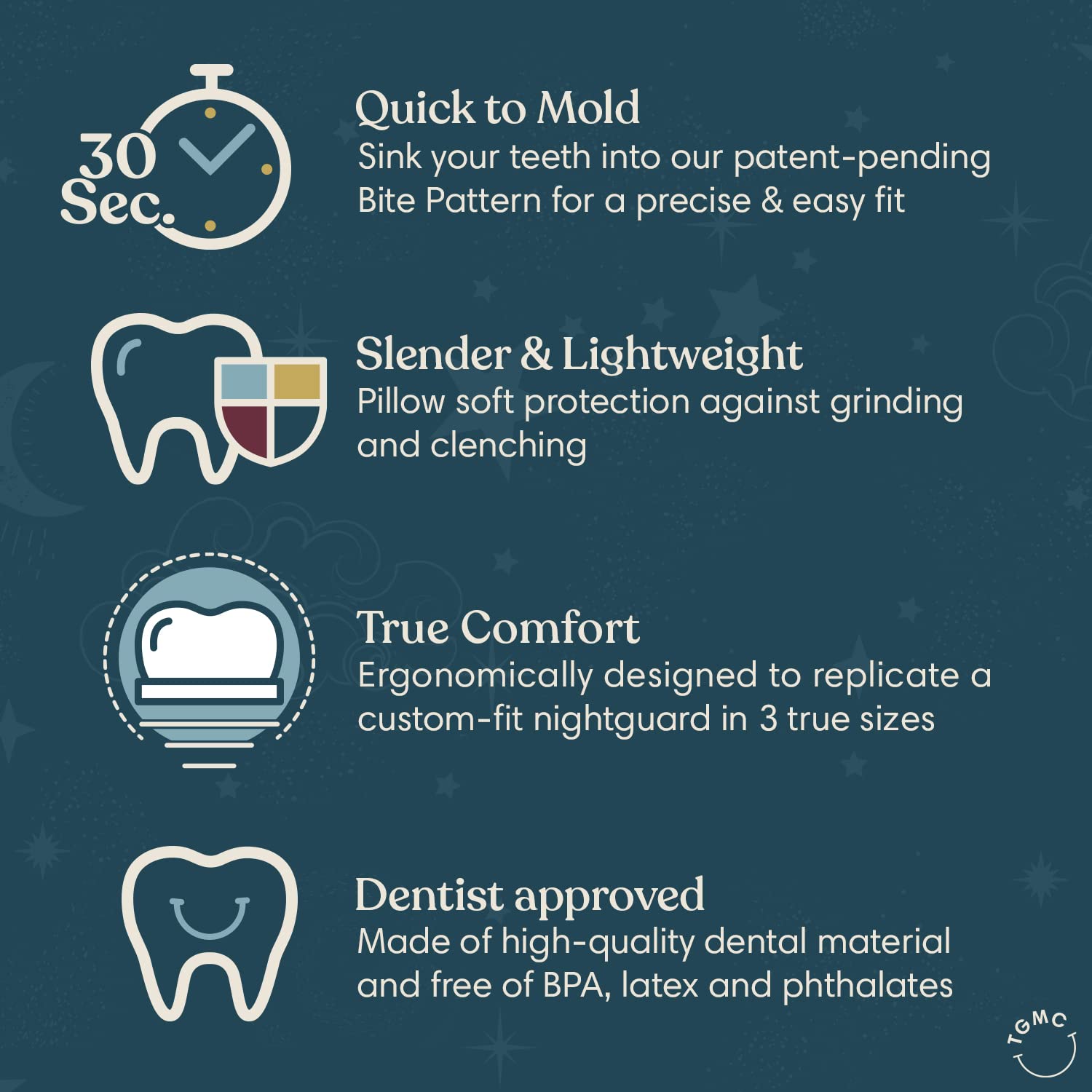 Premium Boil & Bite Night Guard for Teeth Grinding & Clenching - TMJ Relief, Bruxism Protection - Comfort Fit for Adults & Kids - Helps with Headaches, Earaches & Snoring - Perfect for Nighttime Use & Sports Activities