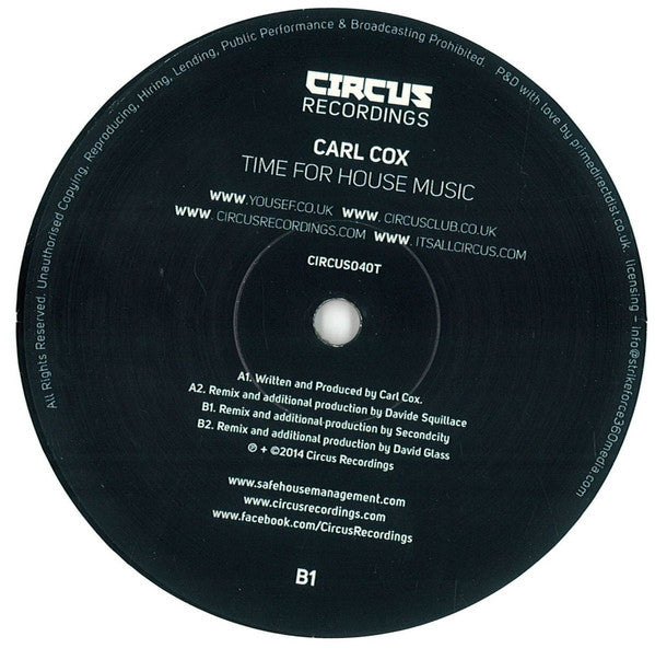 Carl Cox – Time For House Music 12