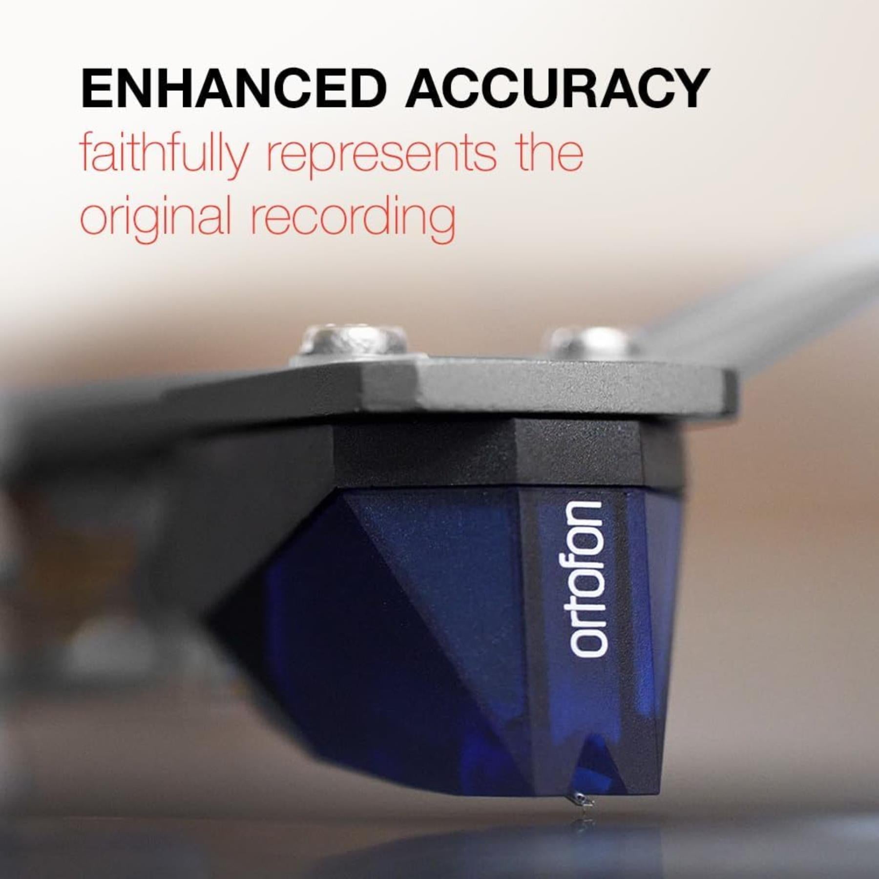 Ortofon 2M Blue Moving Magnet Phono Cartridge with SH-4 Headshell - High Performance Vinyl Record Player Stylus for Audiophile Turntables - Perfect for Home Audio Systems & DJ Setups
