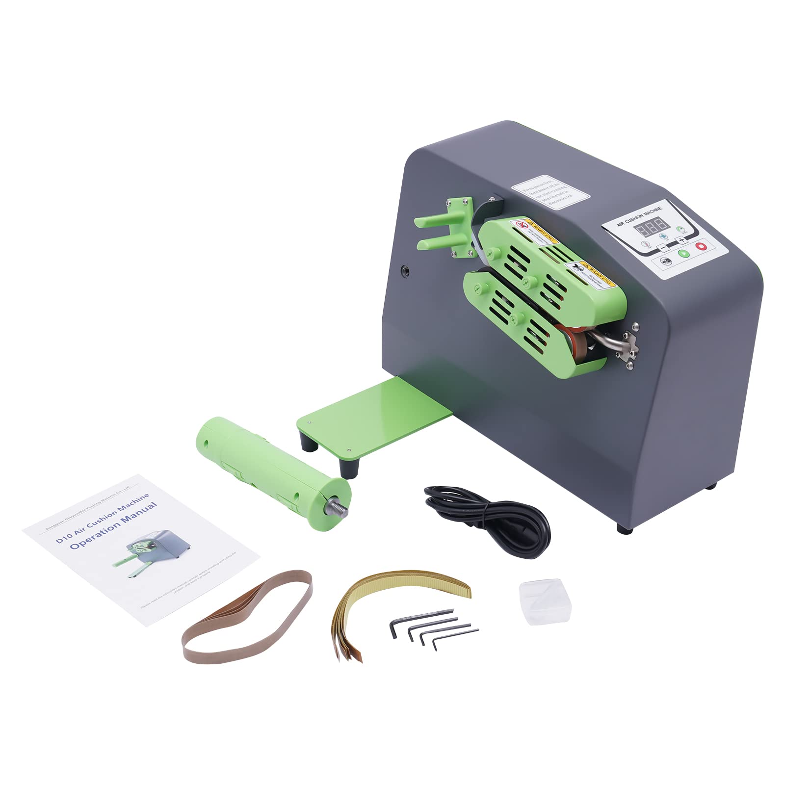 Air Cushion Machine for Packaging - 110V/220V 200W Bubble Wrap Maker with 12m/min Speed | Inflatable Air Pillow Cushion for Shipping Protection | Perfect for E-commerce, Fragile Items & Moving Supplies