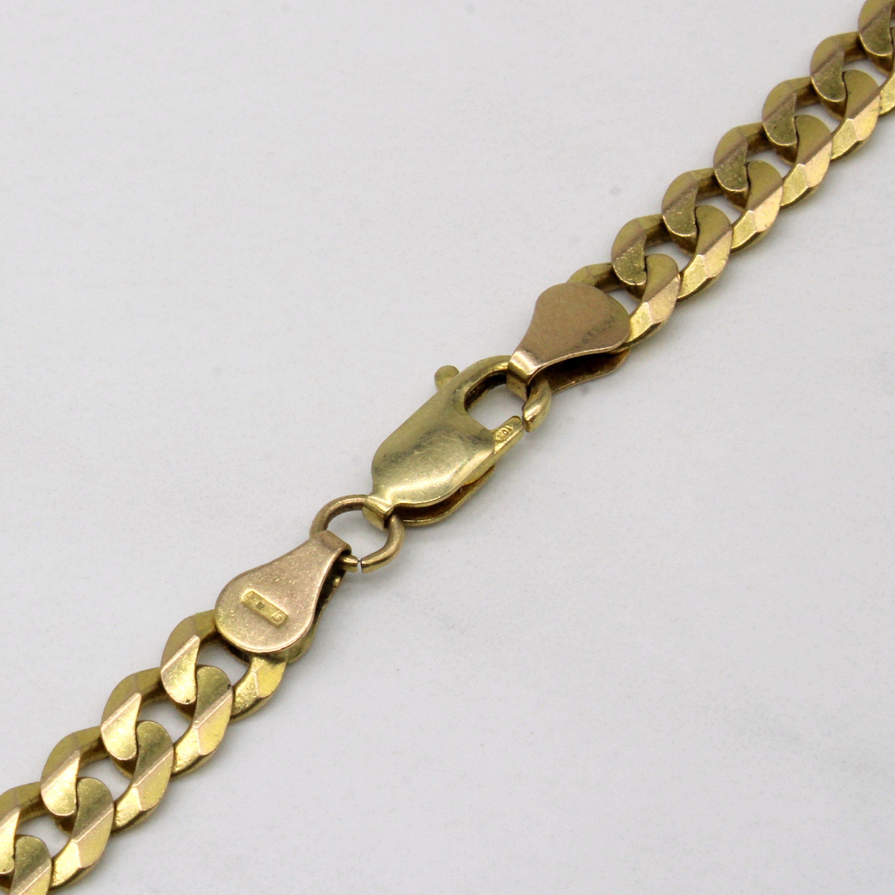 10K Yellow Gold Cuban Link Chain 22 Inches - Men's & Women's Classic Hip Hop Jewelry for Everyday Wear & Special Occasions
