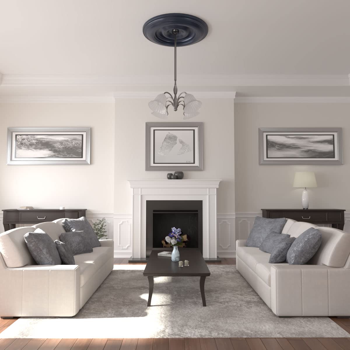Ekena Millwork CM44CLMDF Classic Ceiling Medallion 44.5