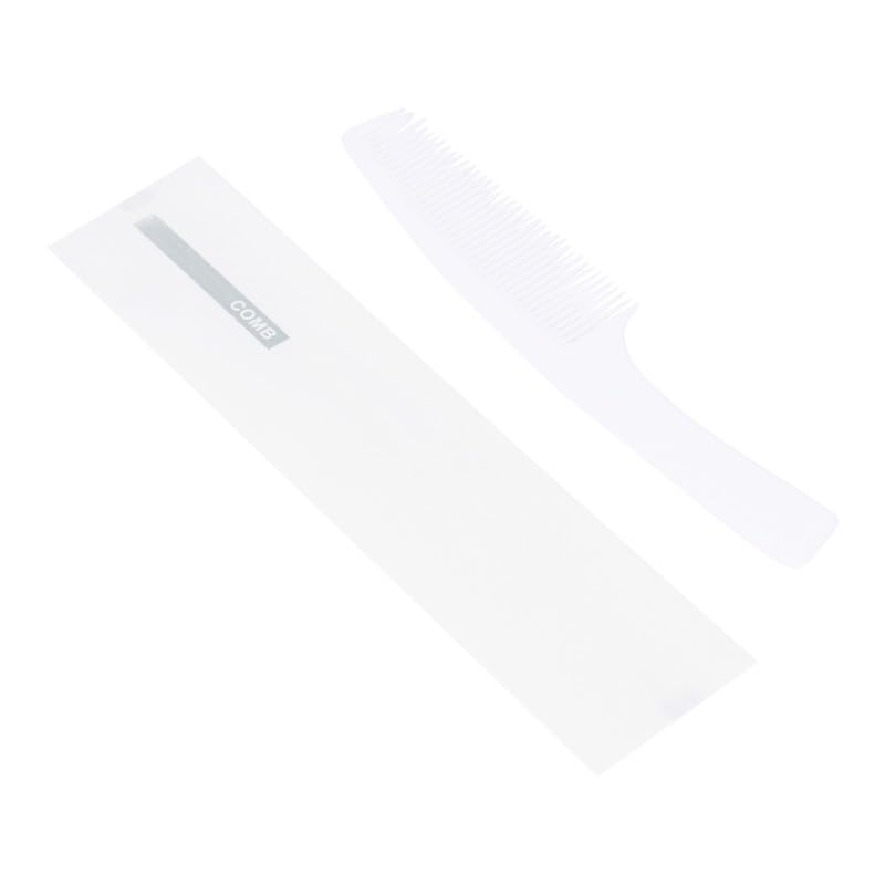 Eco-Friendly Hotel Toiletries Comb Set - 100 pcs Biodegradable Combs in Pouch | Perfect for Hotels, Spas, Travel & Hospitality Industry