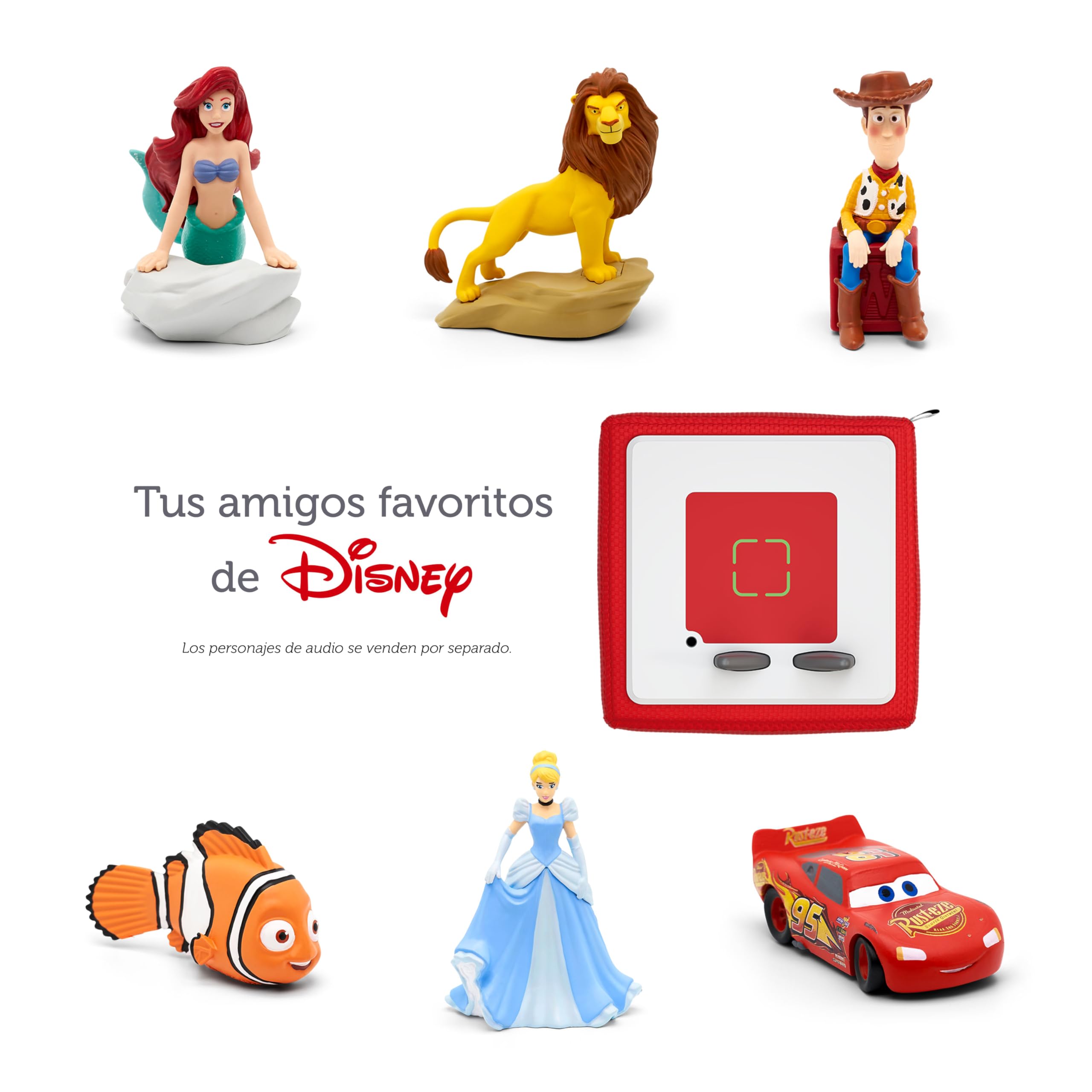 Disney Pixar Toy Story Woody Tonie Audio Figurine - Interactive Storytelling Toy for Kids | Perfect for Playtime, Bedtime Stories & Learning Spanish