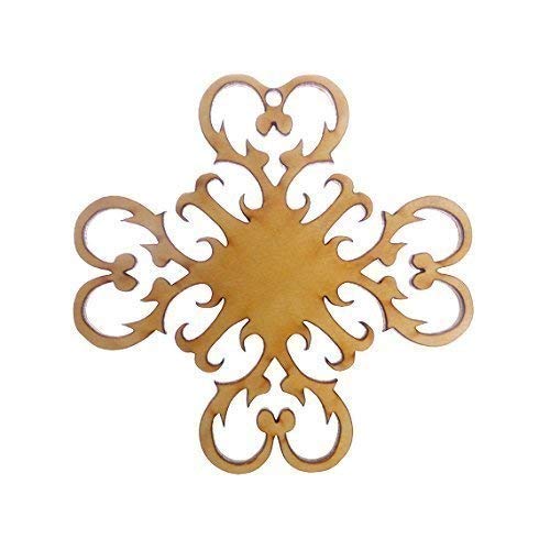 Handmade Wooden Snowflake Ornaments for Christmas Tree Decor - Holiday Home Decor & Winter Wedding Party Favors