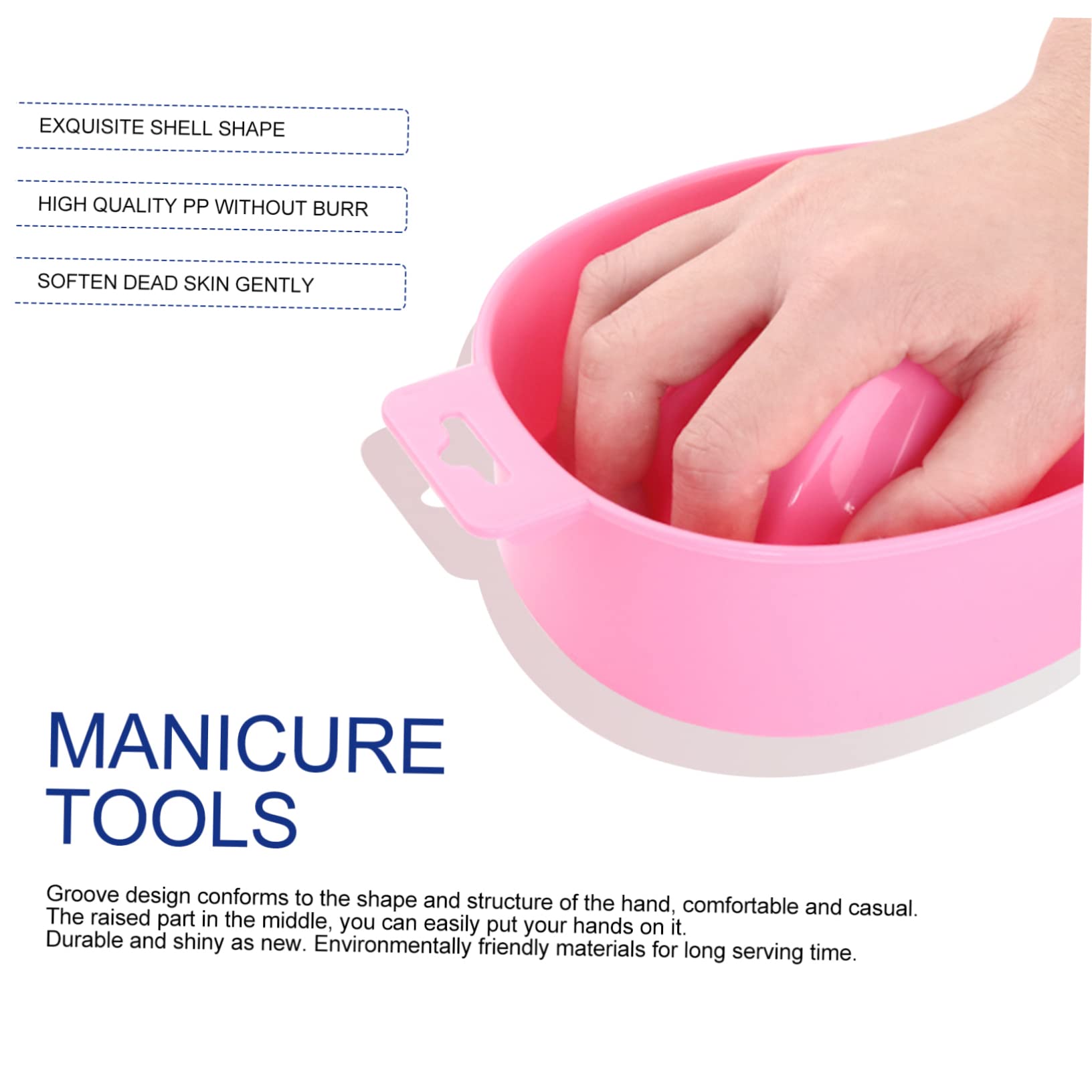 Beautifu Nail Art Soaking Bowl Set - 4 Piece Manicure Hand Bowl Kit for Polish Removal - PP Material Home DIY Nail Care Tools - Perfect for Salon, Spa & At-Home Nail Treatments