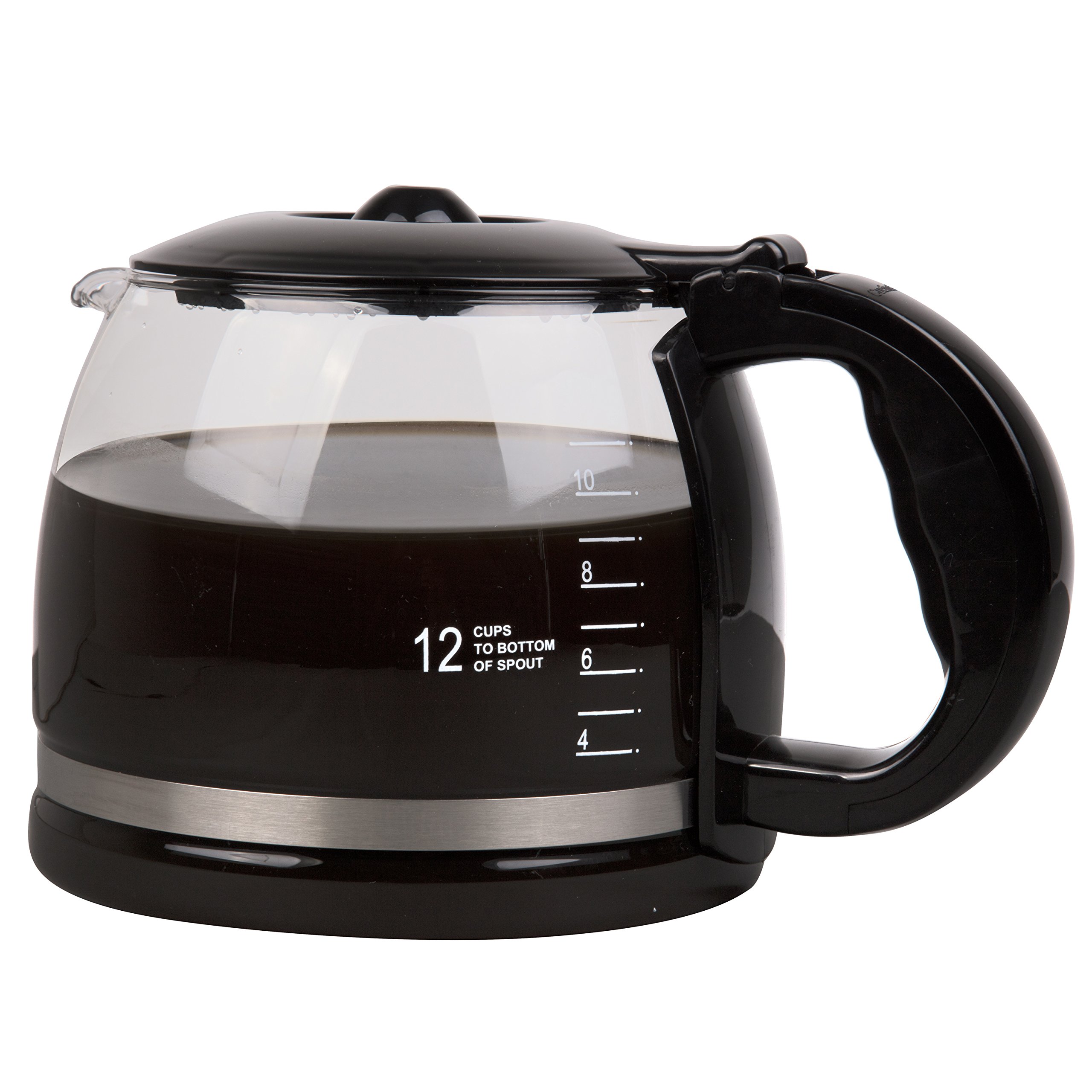 CucinaPro 12-Cup Double Coffee Carafe - Glass Coffee Pot with Fill Lines & Ergonomic Handle - Compatible with Double Coffee Makers | Perfect for Home Brewing, Office Use & Entertaining Guests