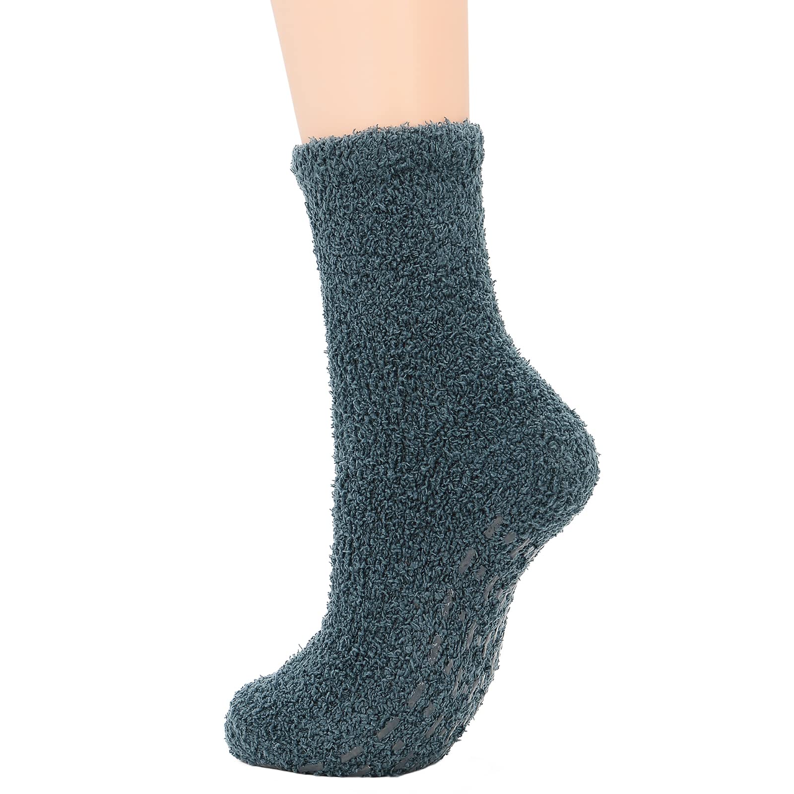 Women's Fuzzy Winter Socks - Warm Fluffy Cozy Socks for Women - Non-Slip Athletic Outdoor Sports Socks - Perfect for Running, Yoga, Lounging & Cold Weather Comfort