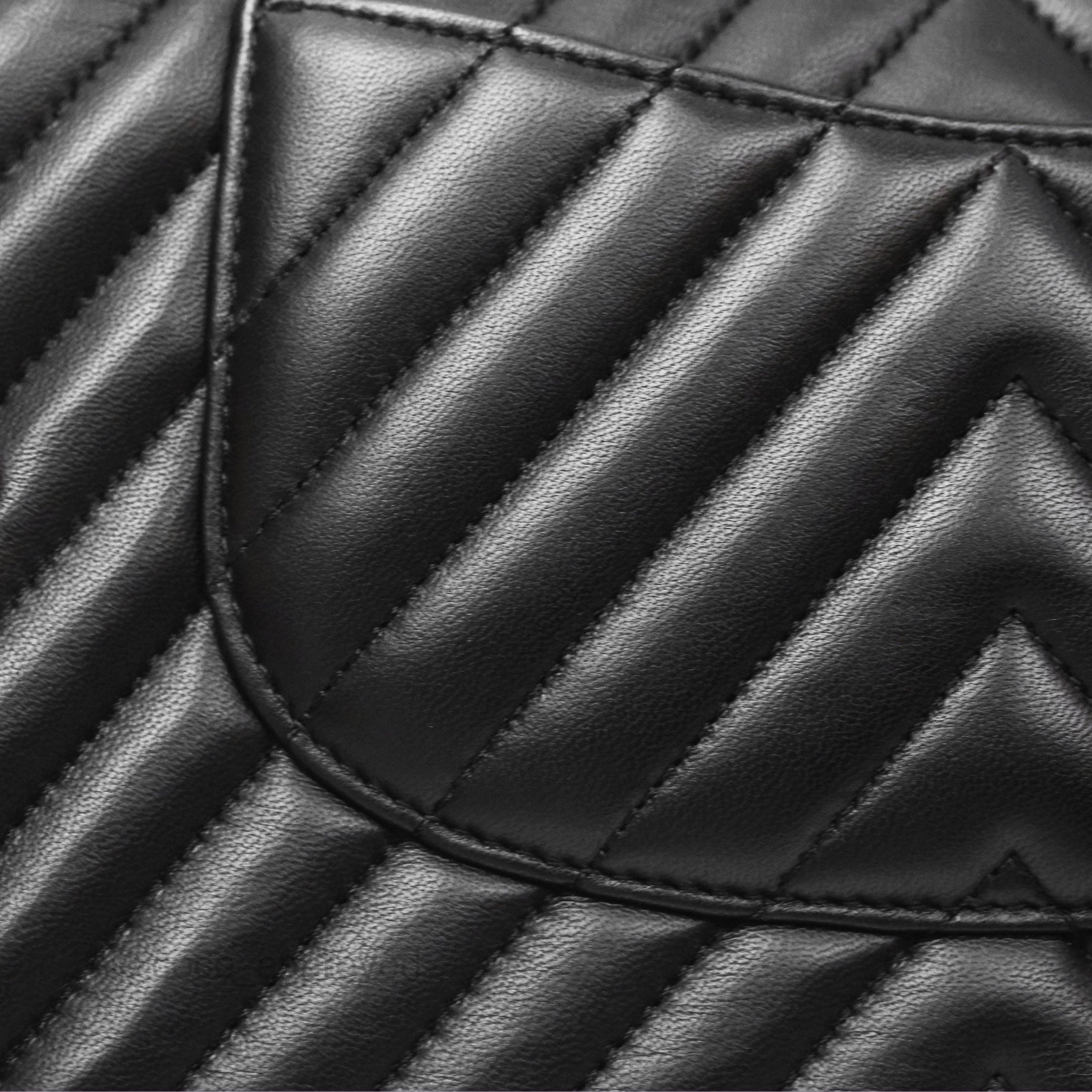 Chanel Classic M/L Medium Chevron Double Flap Bag - Black Lambskin Leather with Gold Hardware | Luxury Designer Handbag for Women, Perfect for Evening Events & Special Occasions