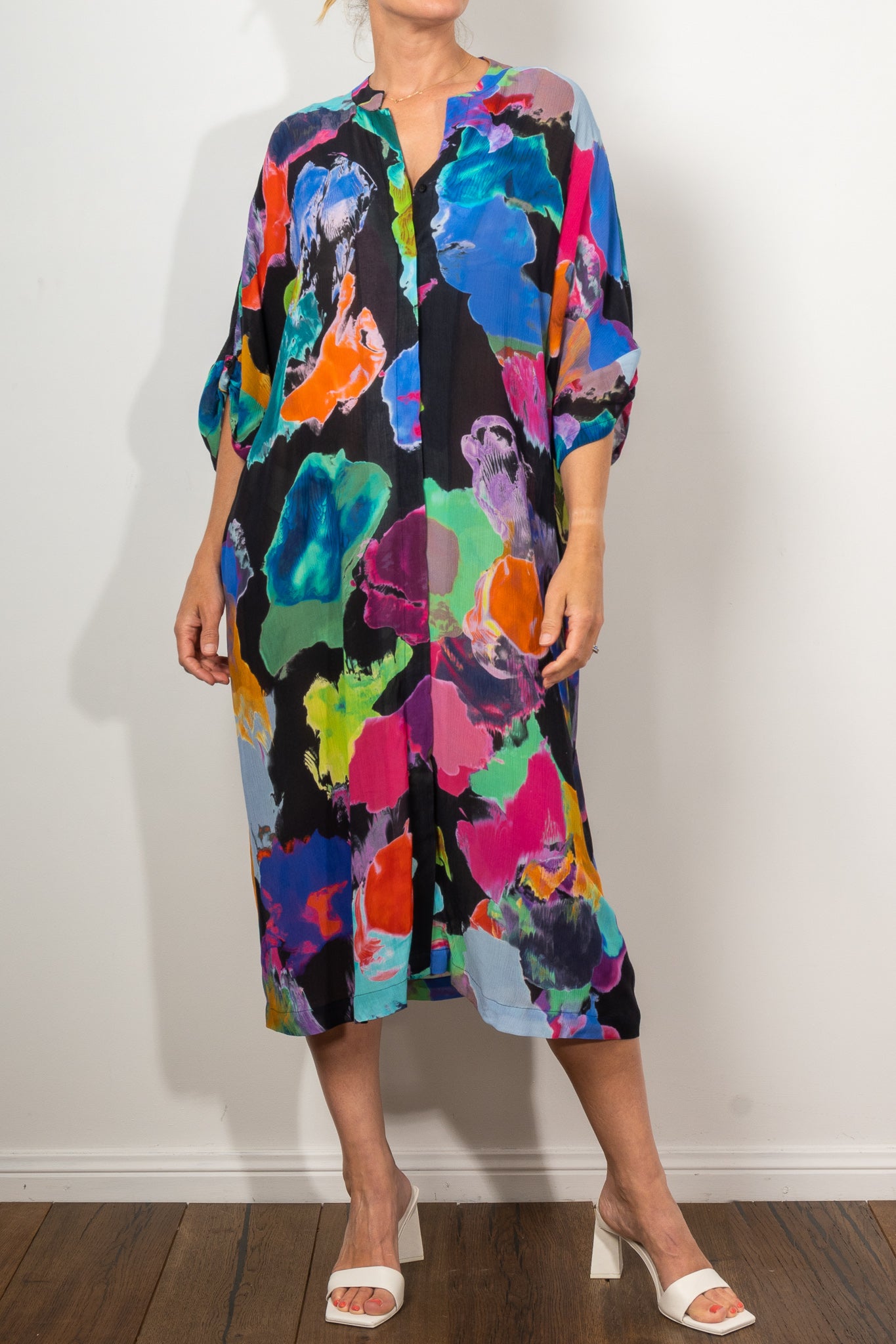 ELK Soma Shirt Dress for Women - Stylish Casual Button Down Tunic Top with Pockets - Perfect for Office, Weekend Outings & Travel