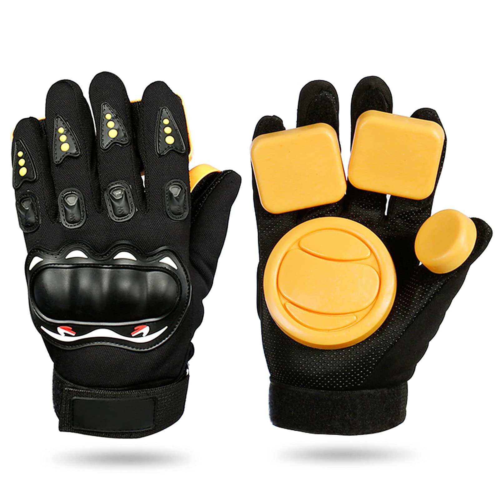 MK Longboard Slide Gloves - Skateboard Gloves with Sliding Pucks for Downhill & Freeride | Durable Protection for Longboarding, Cruising & Skate Sessions