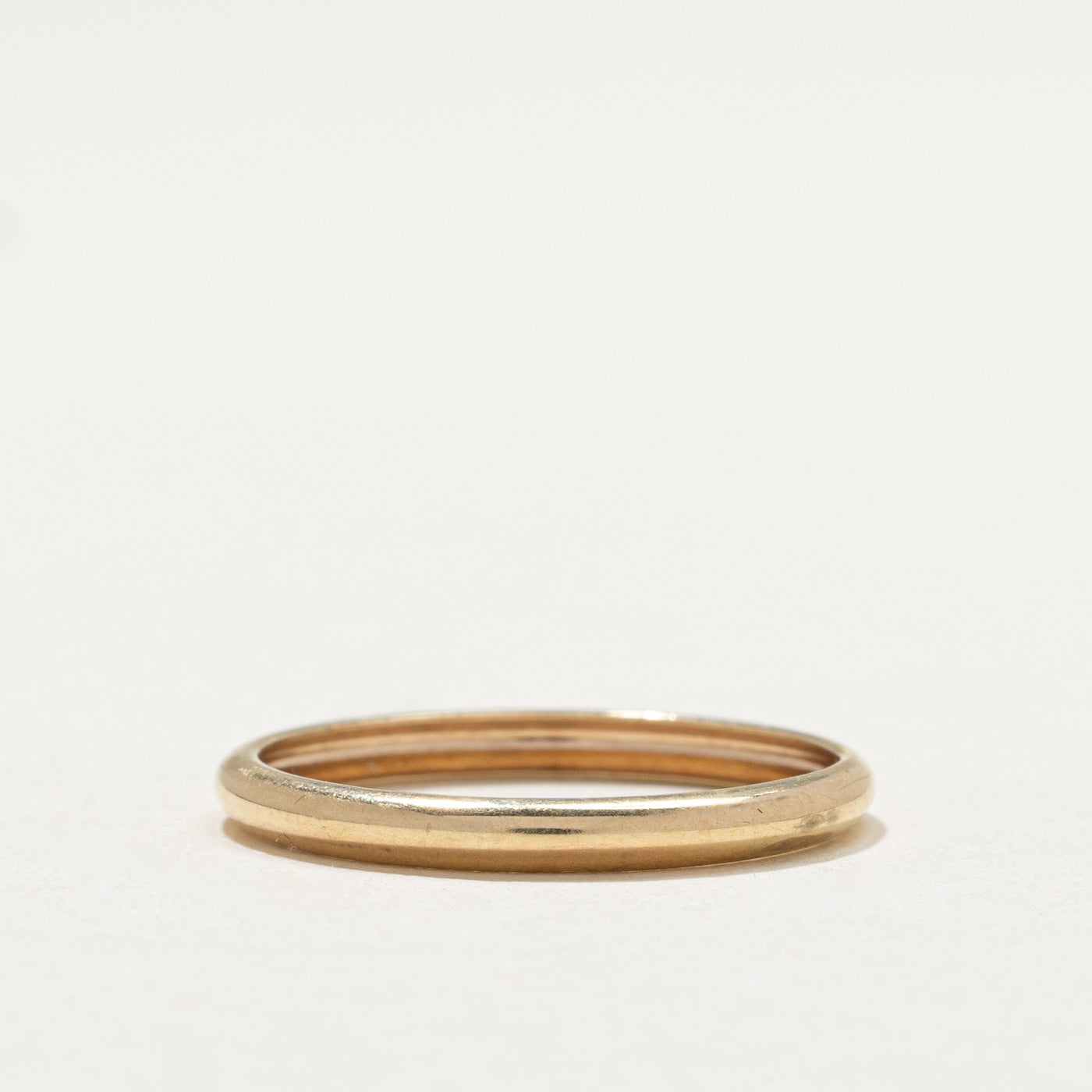 10K Yellow Gold Plain Wedding Band Ring for Women - 2.3mm Thin Comfort Fit Size 8 - Perfect for Engagement, Anniversary Gifts & Everyday Wear