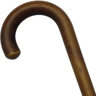 Premium Men's Stylish Crook Cane with Genuine Malacca Shaft - Durable Walking Stick for Seniors & Fashionable Gift for Men - HAR-9007300 | Perfect for Daily Use, Travel & Special Occasions
