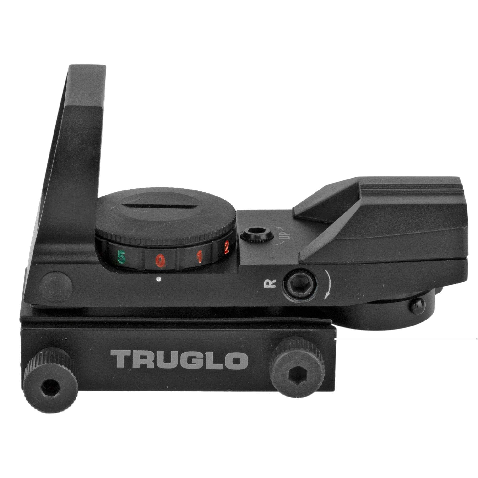 TruGlo Red Dot Sight - Open 4 Reticle Black for Pistols, Rifles & Shotguns | Hunting, Target Practice & Tactical Shooting Accessory