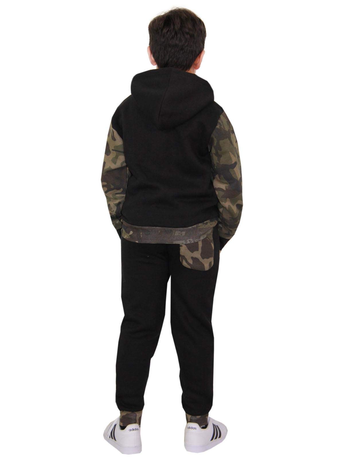 A2Z Kids Boys Girls Camouflage Fleece Tracksuit Set - Hooded Top & Jogger Pants for Activewear, Jogging, and Sports Outfits | Perfect for School, Playdates, and Outdoor Activities