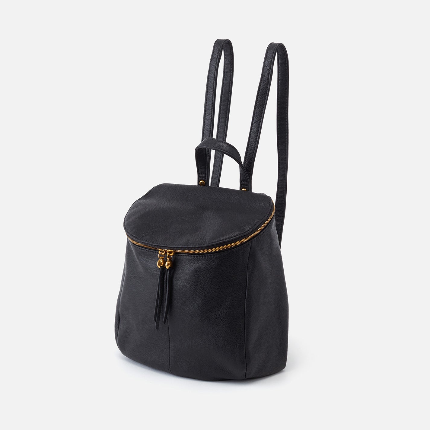 Premium Pebbled Leather River Backpack - Stylish & Durable Black Backpack for Travel, Work & Outdoor Adventures