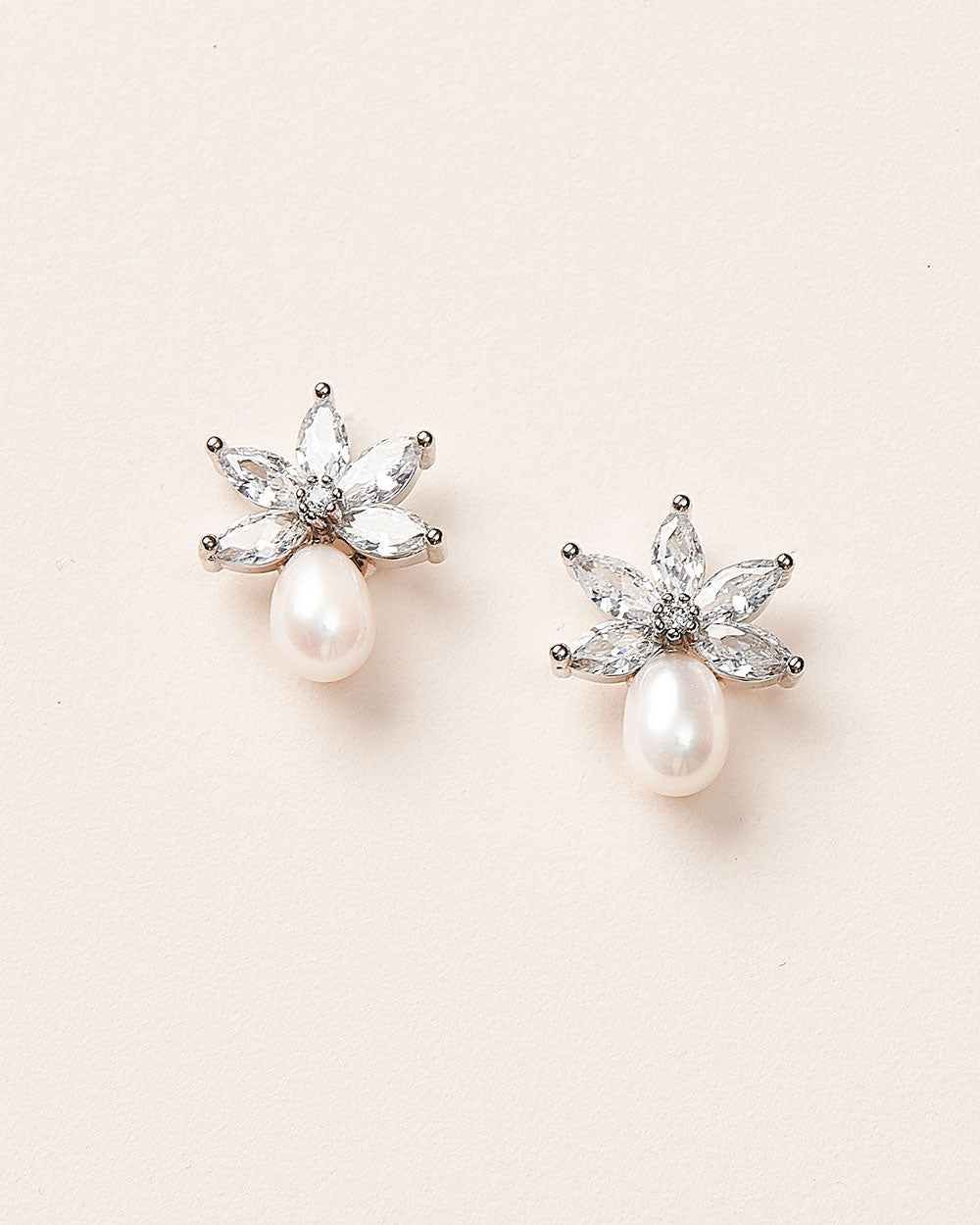 Naomi Freshwater Pearl Stud Earrings for Women - 6mm AAA Quality Round Pearl Earrings with Sterling Silver Posts - Perfect for Weddings, Parties & Everyday Elegance