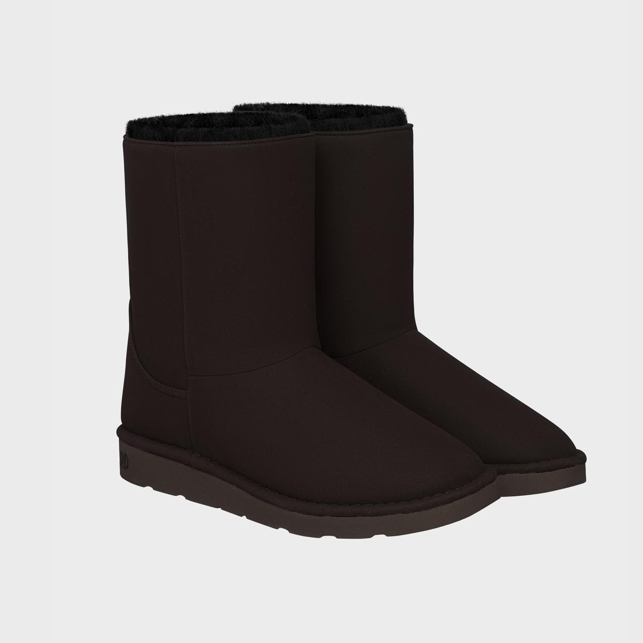 Classic Unisex Vegan Faux Fur Lined Boots for Men & Women | Winter Snow Boots, Waterproof & Warm | Multiple Colors (Black, Brown, Gray) | Perfect for Outdoor Activities, Hiking, and Casual Wear