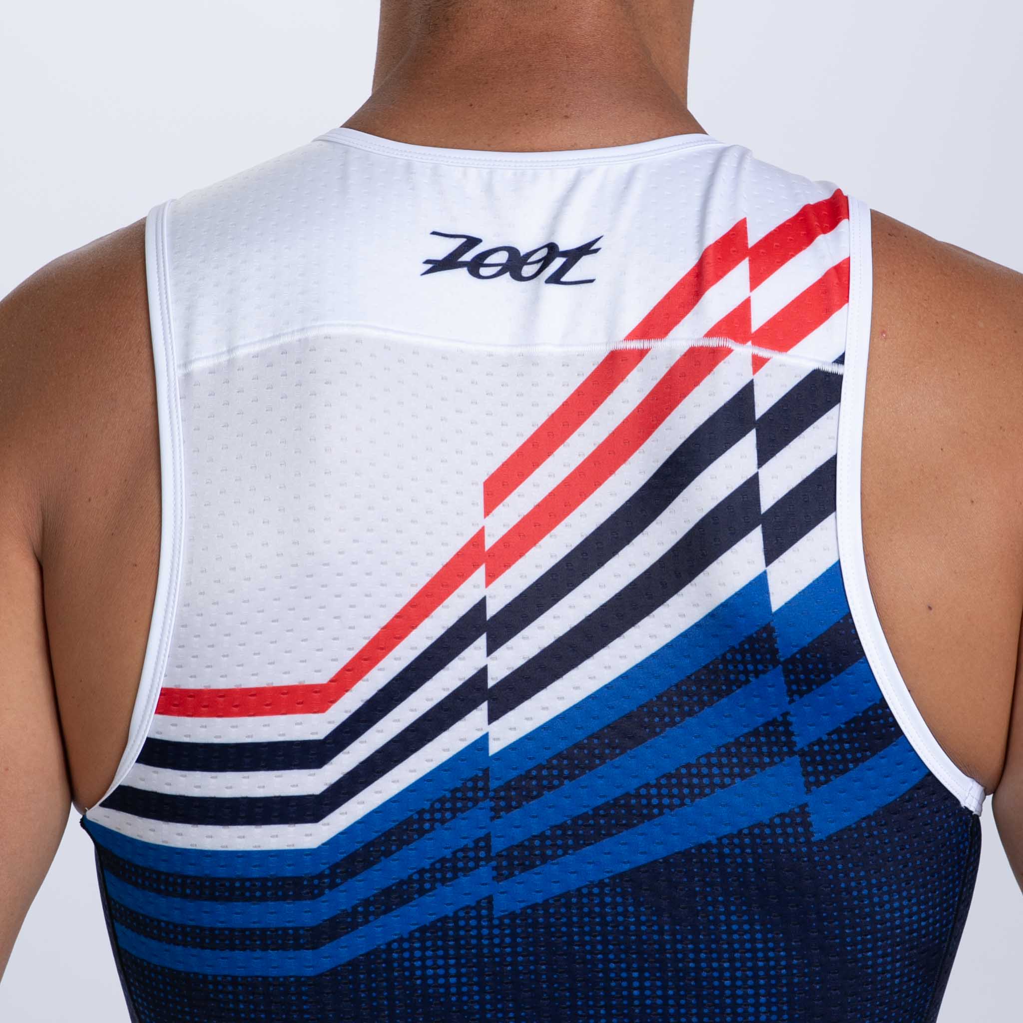 Men's Limited Edition Tri Tank Top - Cote d'Azur Print - Breathable Quick-Dry Athletic Shirt for Gym, Running & Summer Outfits
