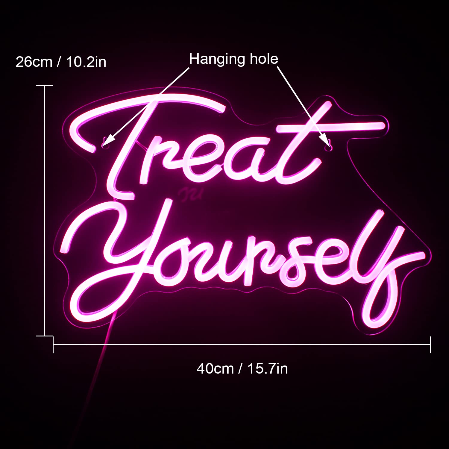 Wanxing Pink LED Neon Sign - Custom Wall Decor for Bedroom, Wedding, Birthday Party & Bar | Dimmable Neon Lights for Home Decor, Gift & Nightclub Atmosphere