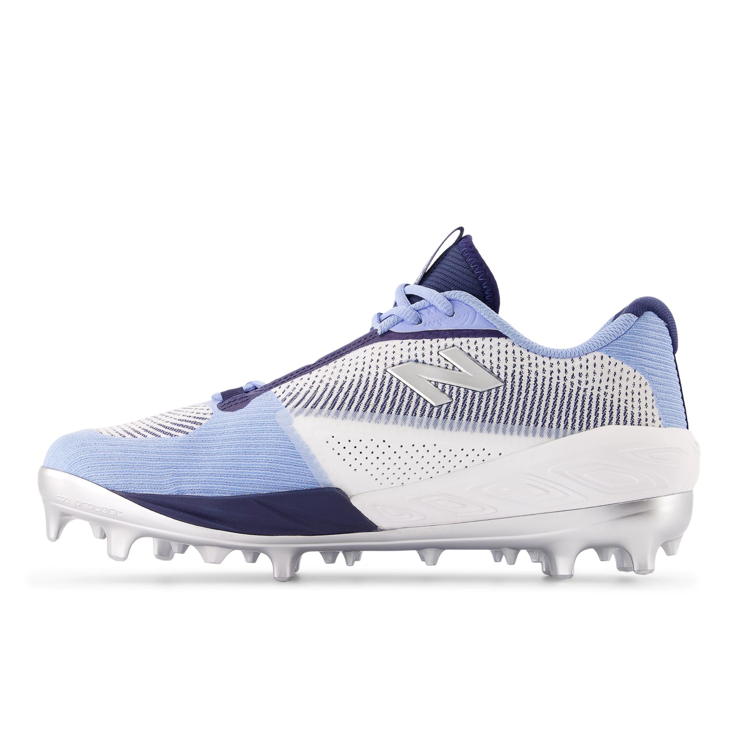 New Balance FuelCell Comp v4 Men's Running Cleats - Sky Blue/White/Navy - Lightweight TPU Plate for Speed & Traction - Perfect for Track, Sprinting & Field Sports