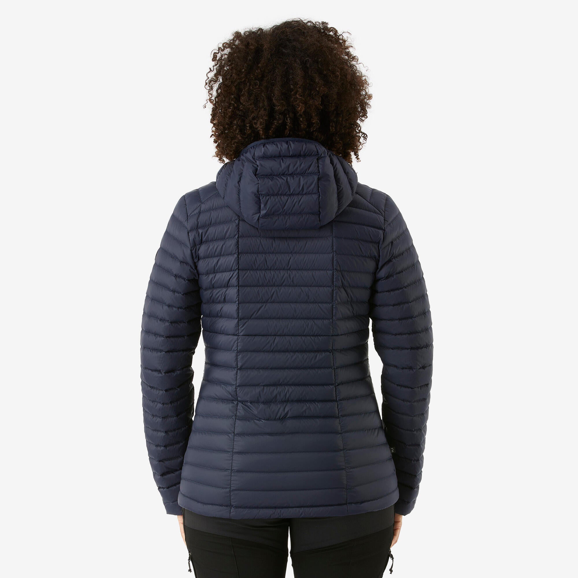 Forclaz Women's MT100 Hooded Down Puffer Jacket - Lightweight Warm Winter Coat for Hiking, Skiing & Outdoor Activities