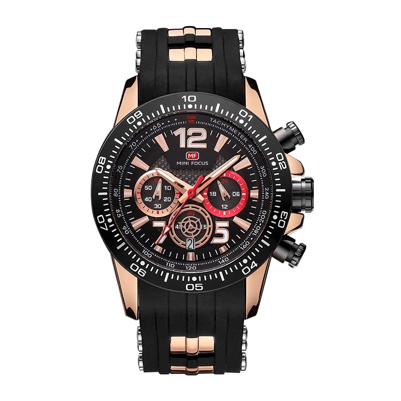 Men's Digital Sports Watch - Waterproof Chronograph with Luminous Display & Calendar - Durable Silicone Band for Running, Swimming & Outdoor Activities - Cool Minimalist Wristwatch for Men