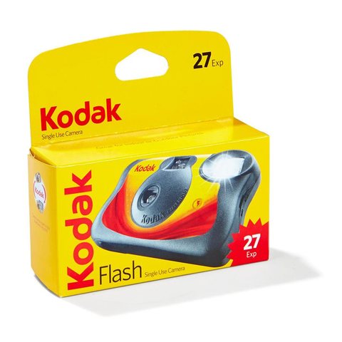 Kodak OTUC Disposable Film Camera with Flash - 27 Exposures | Vintage Style Point and Shoot Camera for Travel, Parties & Weddings