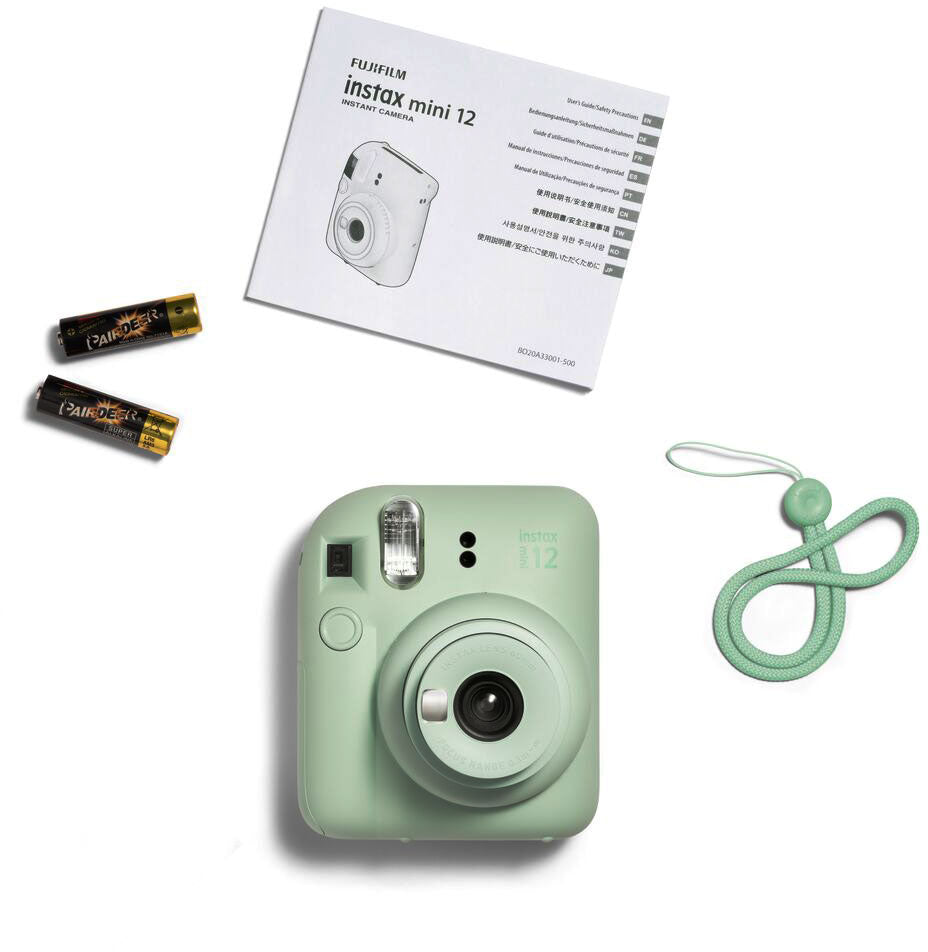 Fujifilm Instax Mini 12 Instant Camera in Mint Green - Perfect for Travel, Parties & Memory Keeping