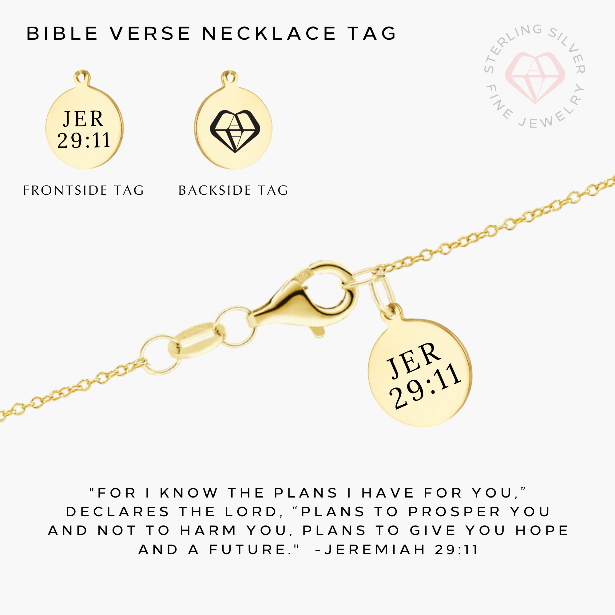 Faith Inspired Sister in Christ Necklace - Elegant Gold Vermeil & Sterling Silver Cross Pendant - Perfect for Baptism, Confirmation & Spiritual Gifts