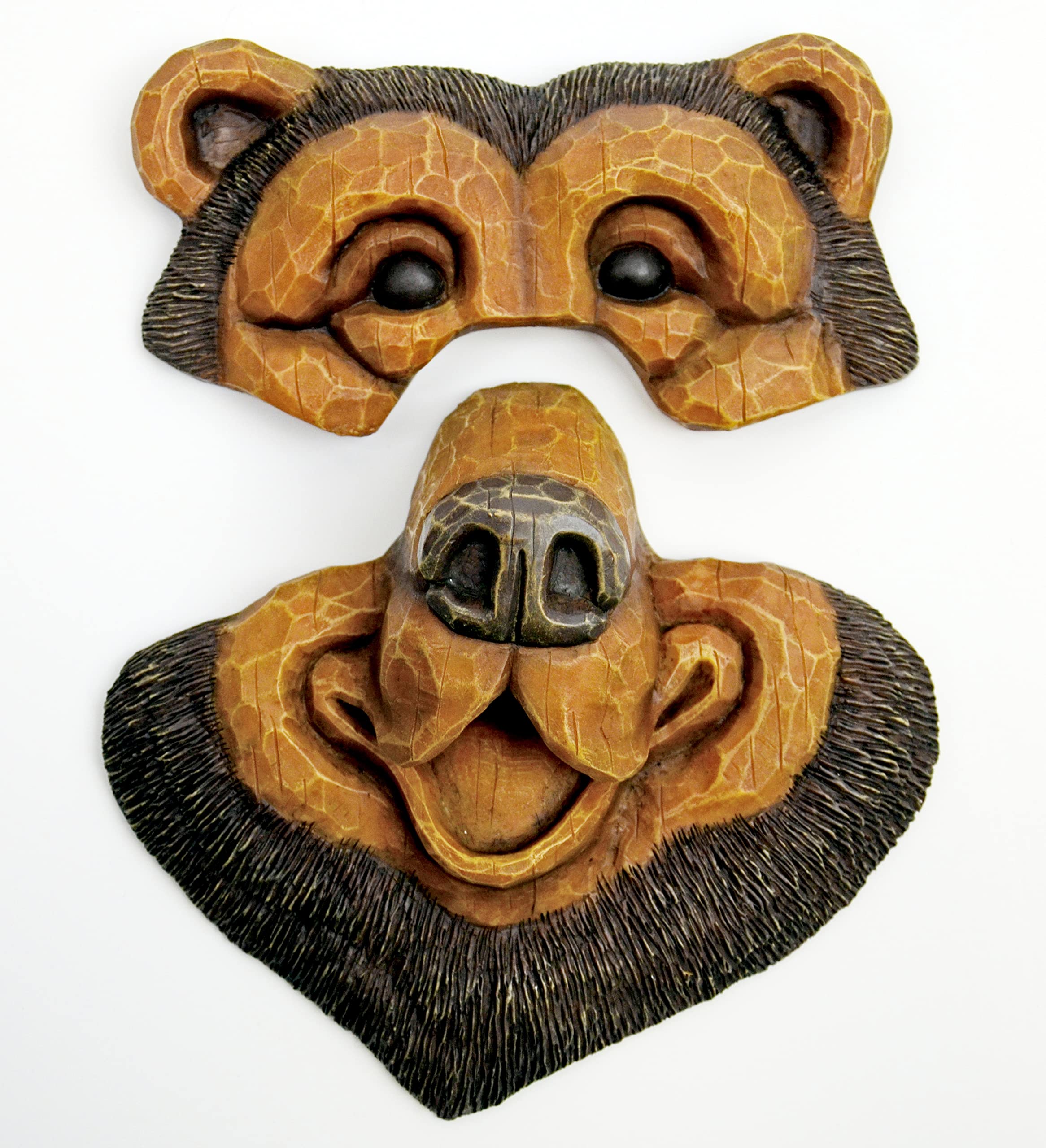 Red Carpet Studios 49015 Black Bear Outdoor Tree Face Decoration - Fun Garden & Lawn Ornament for Halloween, Christmas & Year-Round Outdoor Decor