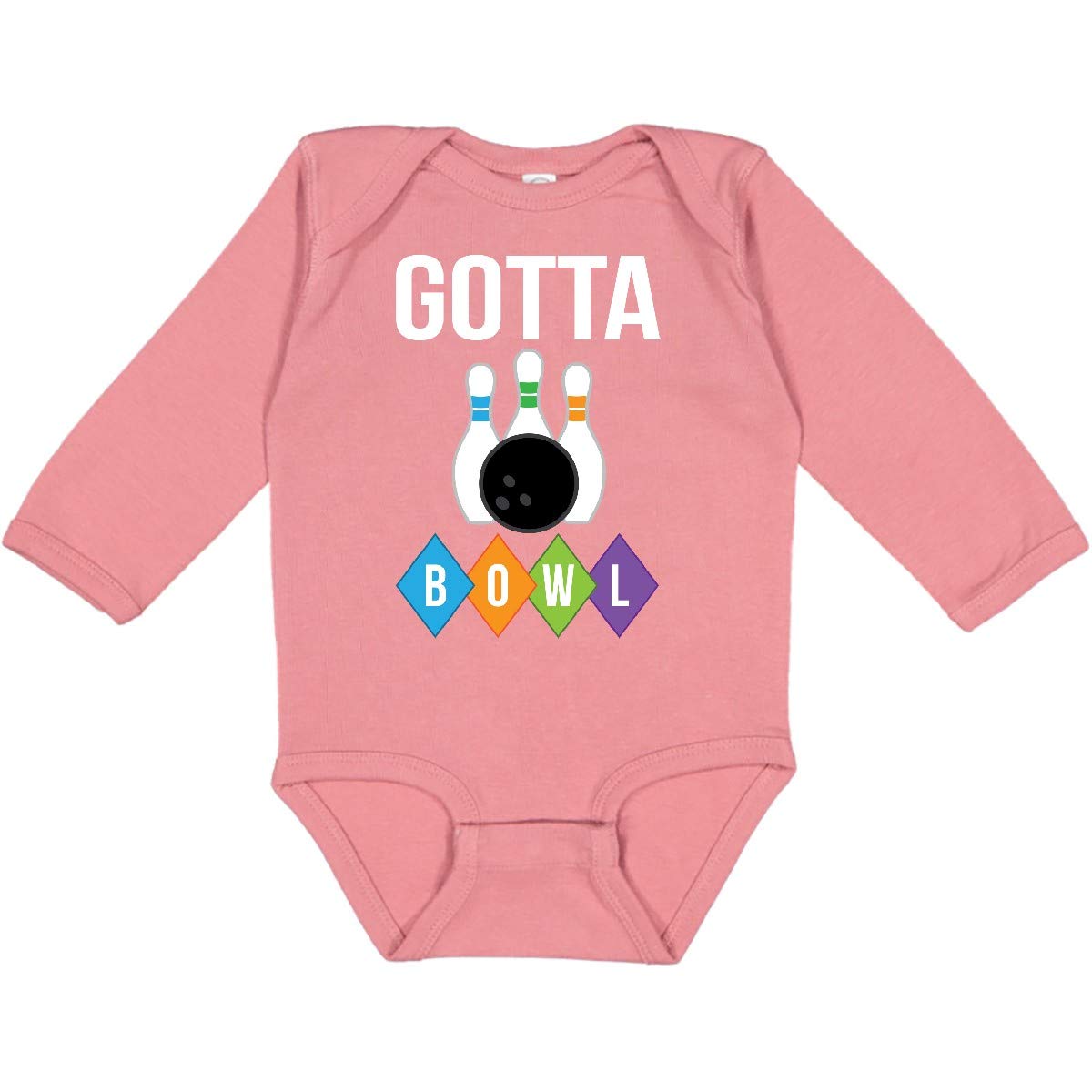 Inktastic Bowling Gotta Bowl Funny Bowling Gift for Bowlers - Long Sleeve Baby Bodysuit - Perfect for Bowling Leagues, Tournaments & Bowling-Themed Parties