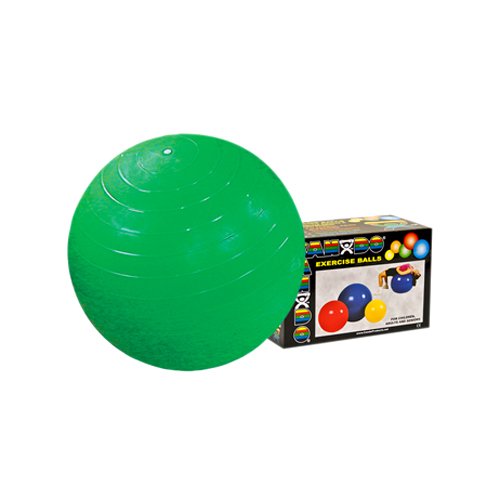Premium Inflatable Exercise Ball for Yoga, Pilates & Core Workouts - Anti-Burst Stability Ball with Pump (Retail Box) - Perfect for Home Gym, Office & Physical Therapy