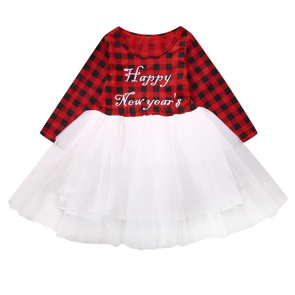 Adorable Plaid Tutu Dress for Toddler Girls 0-3 Years | New Year's Outfit & Holiday Party Dress | Perfect for Christmas, Birthday, and Special Occasions