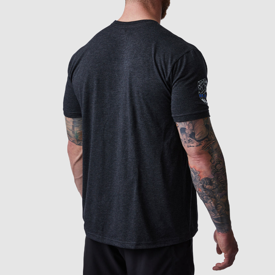 Valor Tee - Thin Blue Line T-Shirt for Men & Women | Patriotic American Flag Apparel | Perfect for Police Support, First Responders & Military Appreciation