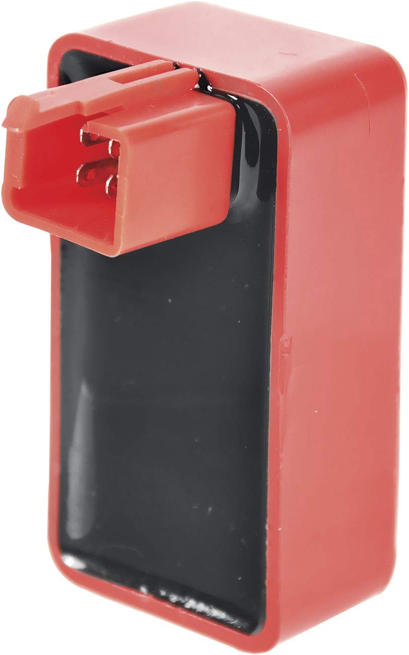 Uno Minda CD-1028 CDI Unit - Red Case 9 Pin Connector for Bajaj Classic SL/Chetak 99/Bravo Motorcycles | Motorcycle Ignition System Replacement Part for Improved Performance
