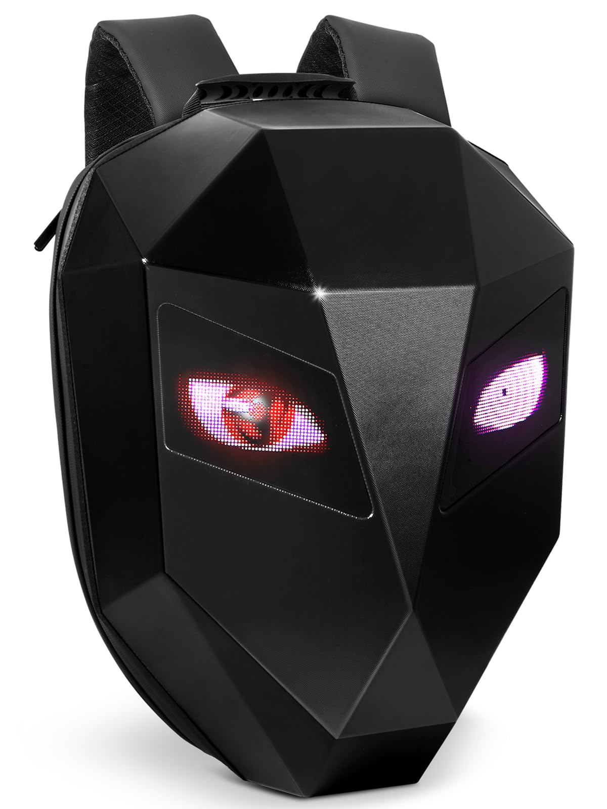 Motorcycle LED Knight Backpack with Full-Color Screen - Programmable Laptop Backpack for Riding, Travel & Camping | Waterproof Cycling Backpack with Helmet Storage | Perfect for Commuting, Night Rides & Outdoor Adventures