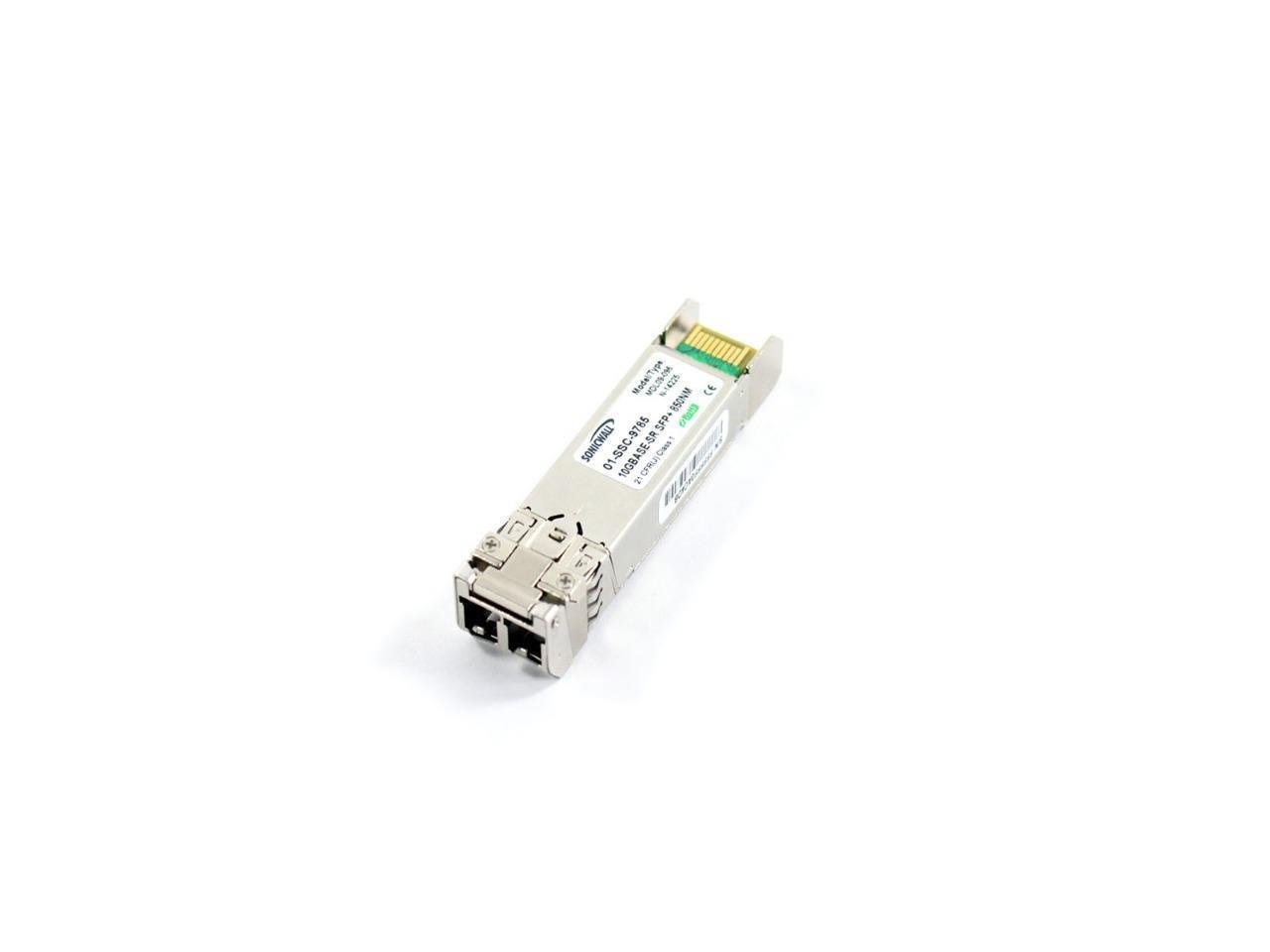Sonicwall 10GB-SR SFP+ Short Reach Fiber Module (01-SSC-9785) - Multi-Mode No Cable for High-Speed Network Connectivity in Data Centers & Enterprise Networks