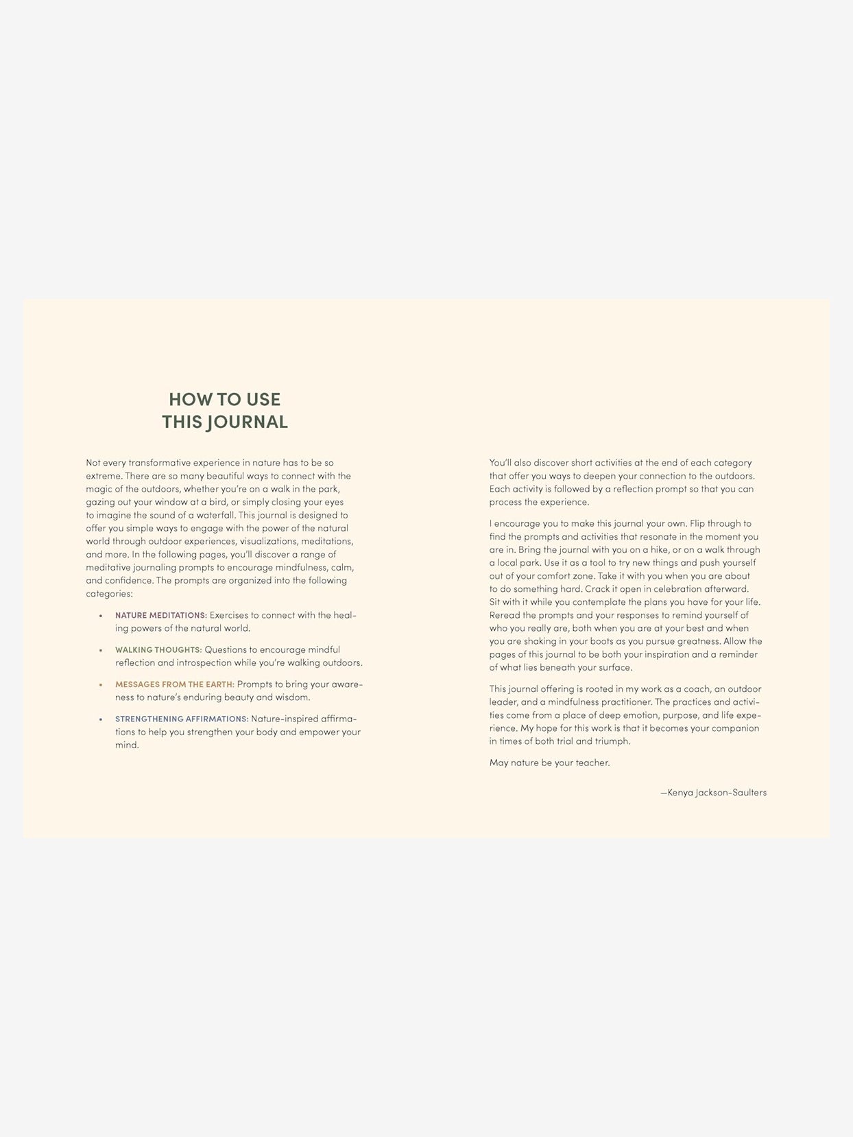 Nature Meditations Journal - Guided Mindfulness & Reflection Notebook for Stress Relief, Gratitude & Self-Discovery | Perfect for Daily Journaling, Therapy Sessions & Outdoor Retreats