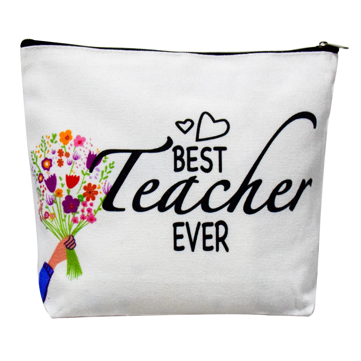 Waterproof Travel Makeup Bag - Cute Cosmetic Pouch for Plant Lovers, Portable Toiletry Organizer for Purse, Gym & Vacation - Perfect Gift for Women, Teachers & Friends