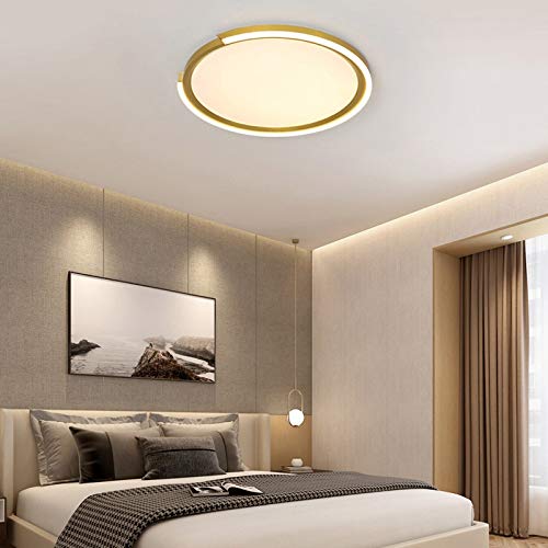 Modern LED Ceiling Light Fixture - Ultra Thin Surface Mount Lighting for Living Room, Bedroom & Kitchen - Energy Efficient LED Luminaire for Home & Office Spaces