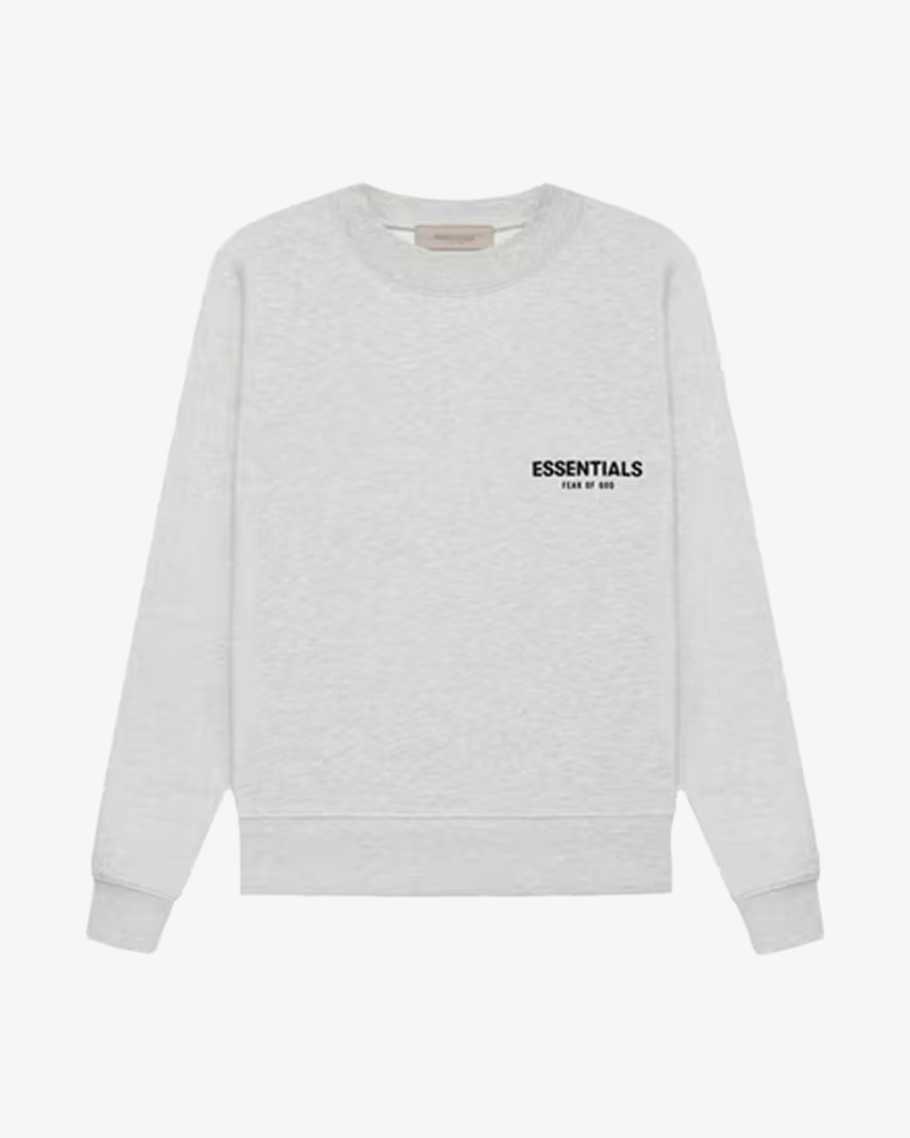 FOG ESSENTIALS SS22 Light Oatmeal Crewneck Sweatshirt - Men's Casual Pullover for Streetwear & Everyday Comfort