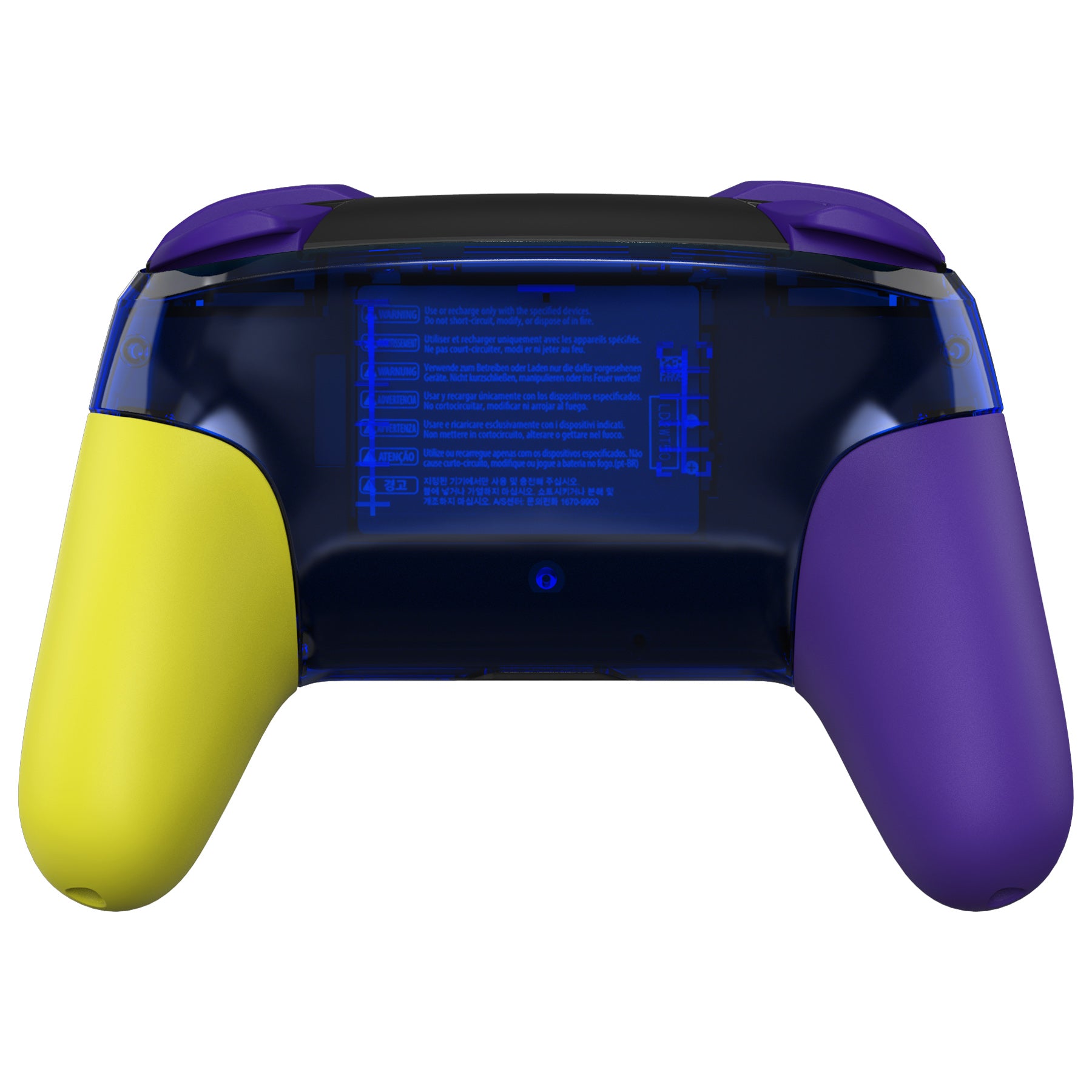 eXtremeRate Splatter Paint Style Faceplate & Backplate for Nintendo Switch Pro Controller - Custom Replacement Shell (Controller Not Included) - FRT104 - Perfect for Gaming, DIY Modding, and Personalization